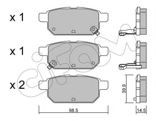 Тормозные колодки CIFAM 822-915-0
