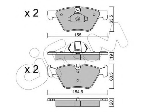 Тормозные колодки CIFAM 822-917-0