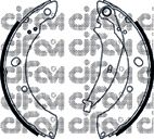 Тормозные колодки барабанные CIFAM 153-481