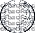 Тормозные колодки барабанные CIFAM 153-502