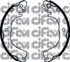 Тормозные колодки барабанные CIFAM 153-509