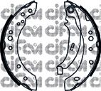 Тормозные колодки барабанные CIFAM 153-513