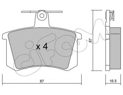 Тормозные колодки CIFAM 822-048-0