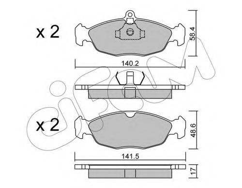 Тормозные колодки CIFAM 822-077-0