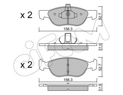 Тормозные колодки CIFAM 822-082-2