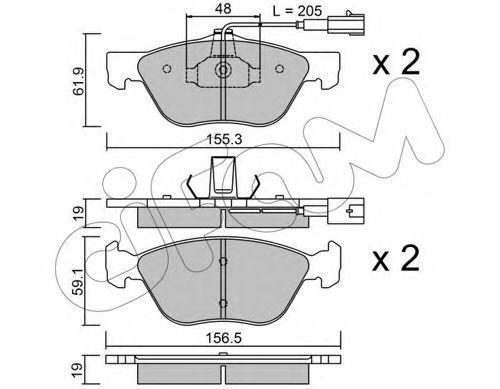 Тормозные колодки CIFAM 822-083-0