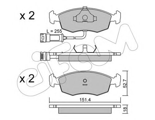 Тормозные колодки CIFAM 822-094-0
