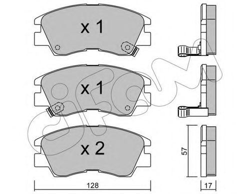 Тормозные колодки CIFAM 822-115-0