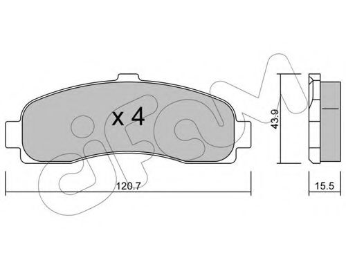 Тормозные колодки CIFAM 822-145-0