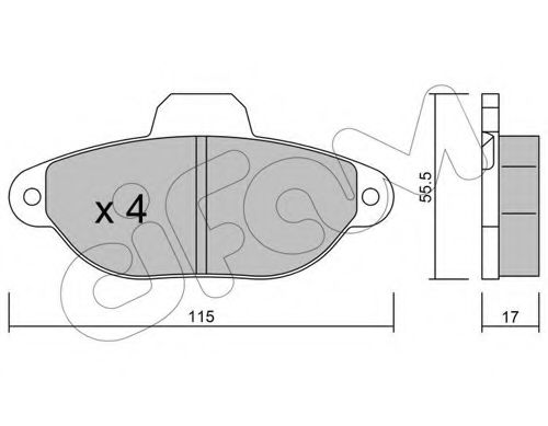 Тормозные колодки CIFAM 822-159-1