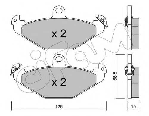 Тормозные колодки CIFAM 822-165-0