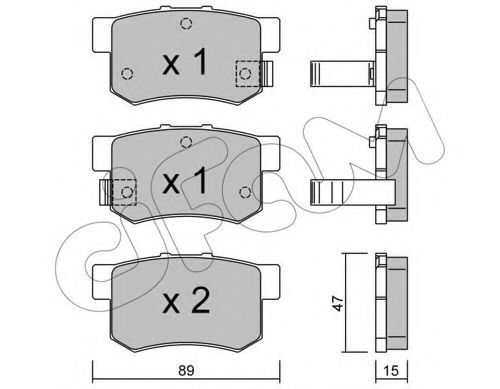 Тормозные колодки CIFAM 822-173-0