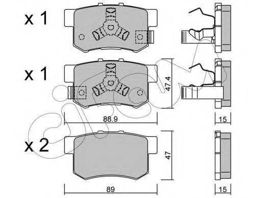 Тормозные колодки CIFAM 822-173-1