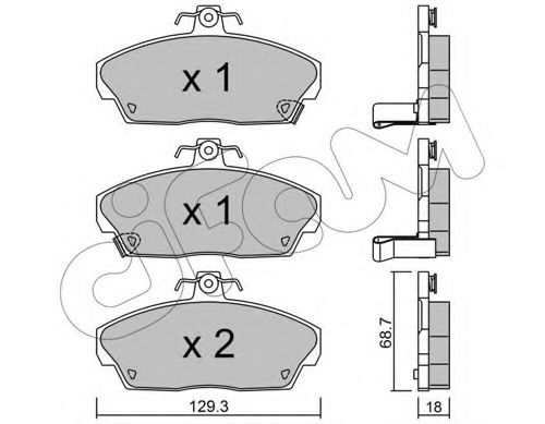 Тормозные колодки CIFAM 822-174-0