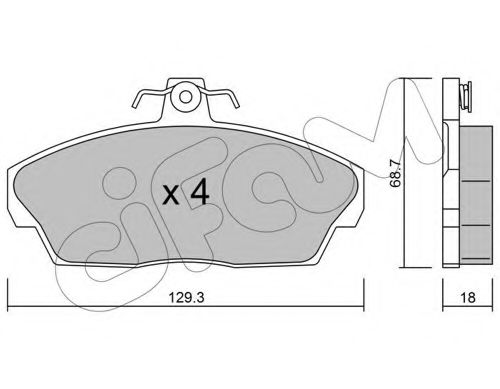 Тормозные колодки CIFAM 822-174-1