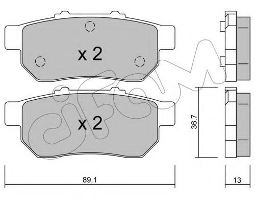 Тормозные колодки CIFAM 822-176-0