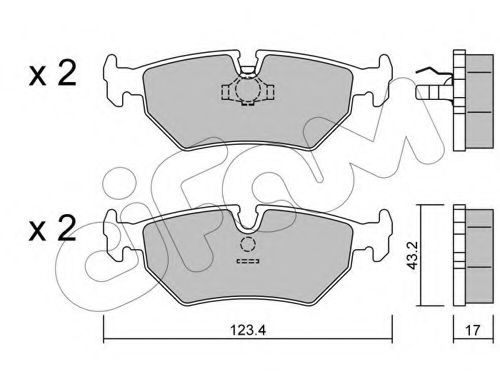 Тормозные колодки CIFAM 822-178-0