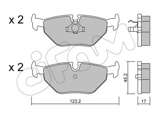 Тормозные колодки CIFAM 822-180-0