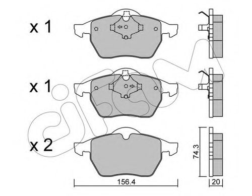 Тормозные колодки CIFAM 822-181-1