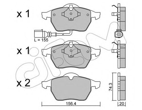 Тормозные колодки CIFAM 822-181-4