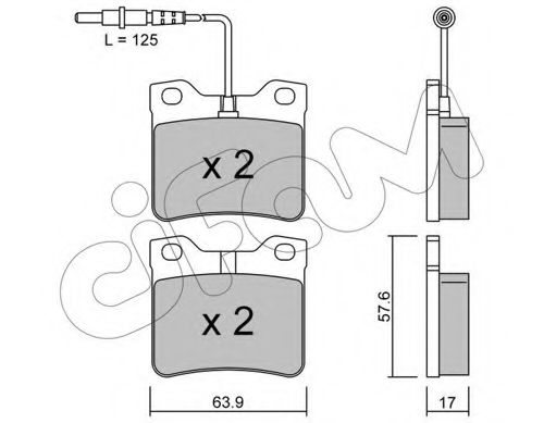 Тормозные колодки CIFAM 822-192-0