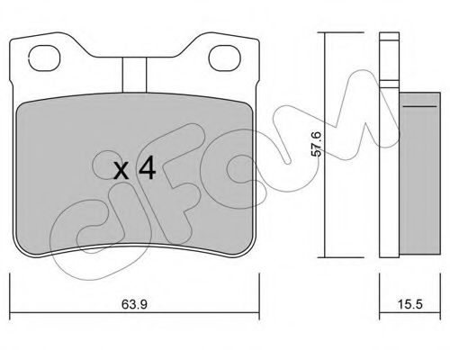 Тормозные колодки CIFAM 822-192-1