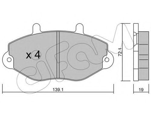 Тормозные колодки CIFAM 822-195-0