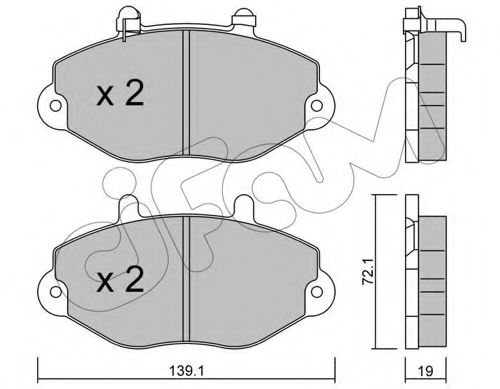 Тормозные колодки CIFAM 822-195-1