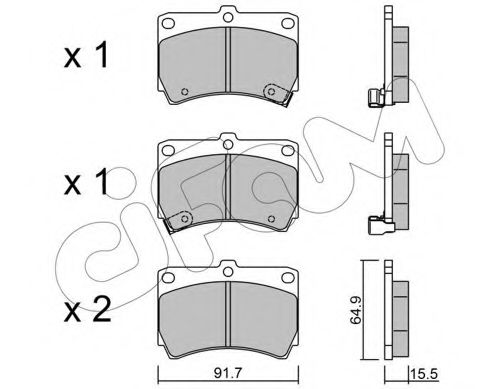 Тормозные колодки CIFAM 822-196-0