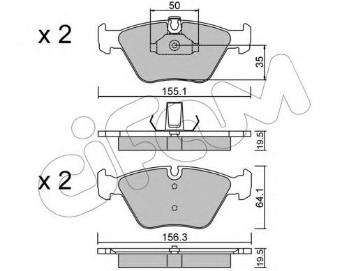 Тормозные колодки CIFAM 822-207-0
