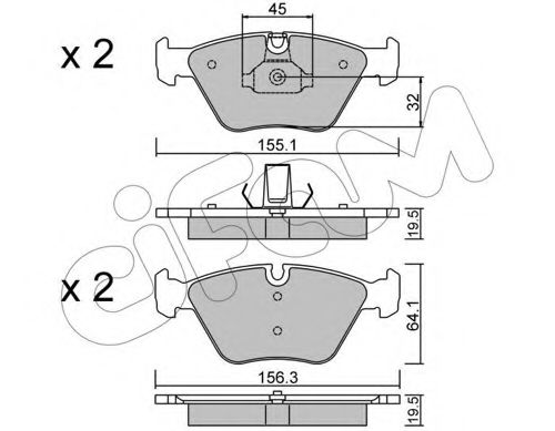 Тормозные колодки CIFAM 822-207-3