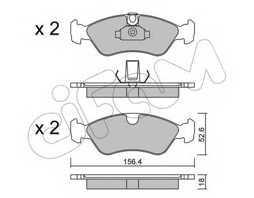 Тормозные колодки CIFAM 822-208-0