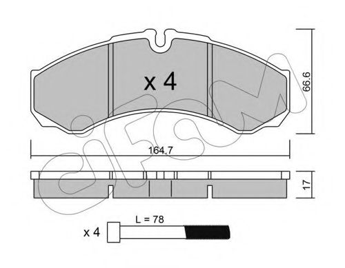 Тормозные колодки CIFAM 822-212-3