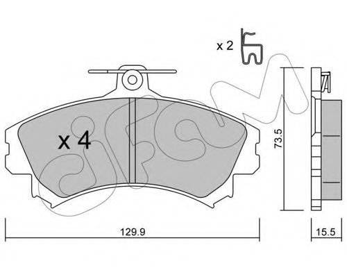 Тормозные колодки CIFAM 822-216-0
