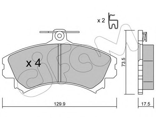 Тормозные колодки CIFAM 822-216-1