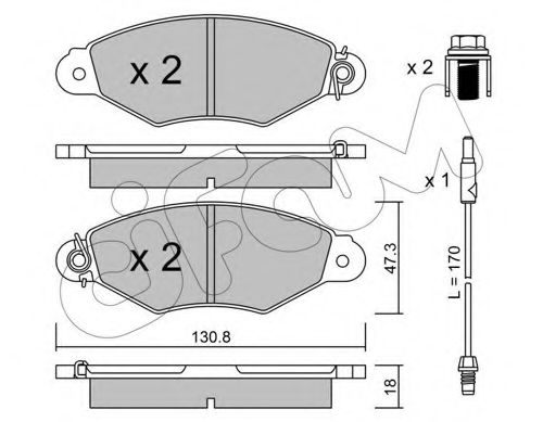 Тормозные колодки CIFAM 822-253-1