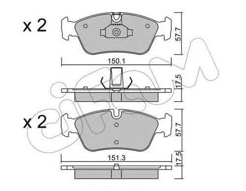 Тормозные колодки CIFAM 822-260-0