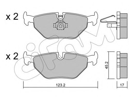 Тормозные колодки CIFAM 822-261-0