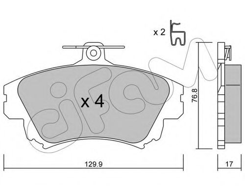 Тормозные колодки CIFAM 822-286-0