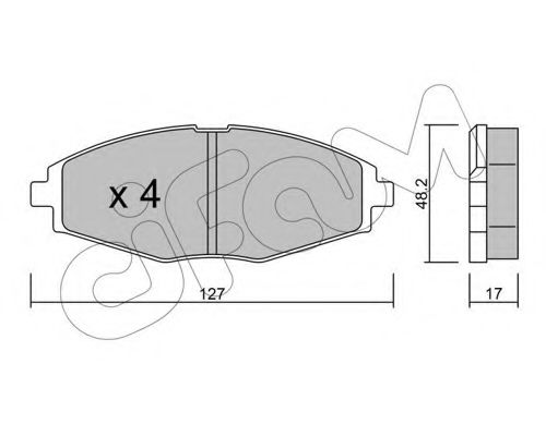Тормозные колодки CIFAM 822-293-0