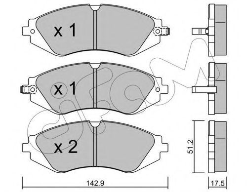 Тормозные колодки CIFAM 822-294-0