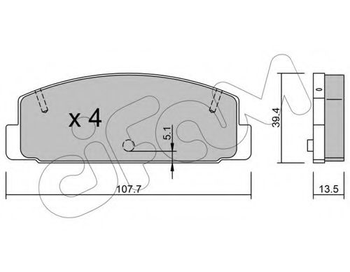 Тормозные колодки CIFAM 822-302-0
