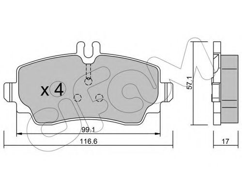 Тормозные колодки CIFAM 822-310-0
