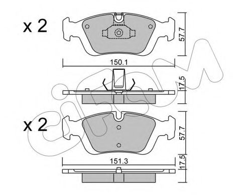 Тормозные колодки CIFAM 822-312-0