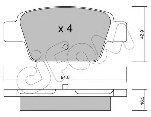 Тормозные колодки CIFAM 822-323-0
