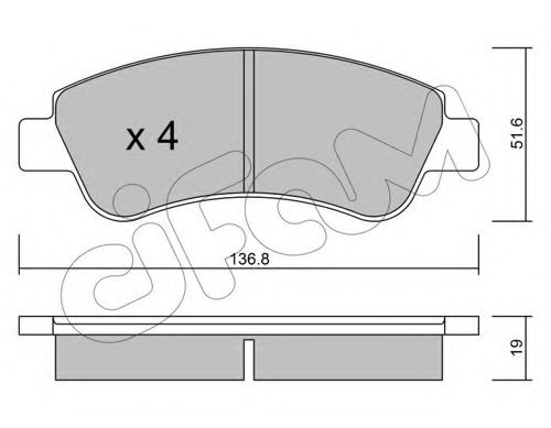 Тормозные колодки CIFAM 822-327-0