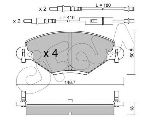 Тормозные колодки CIFAM 822-331-0