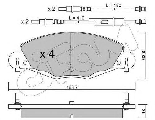 Тормозные колодки CIFAM 822-332-0