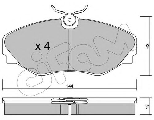 Тормозные колодки CIFAM 822-338-0