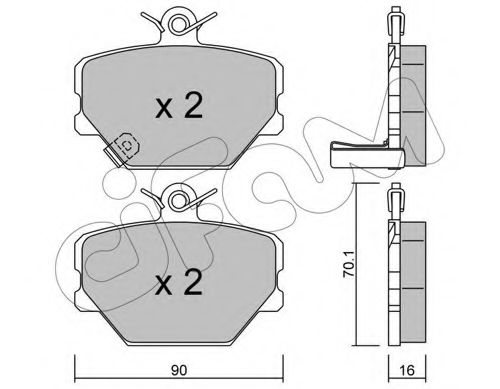 Тормозные колодки CIFAM 822-341-0
